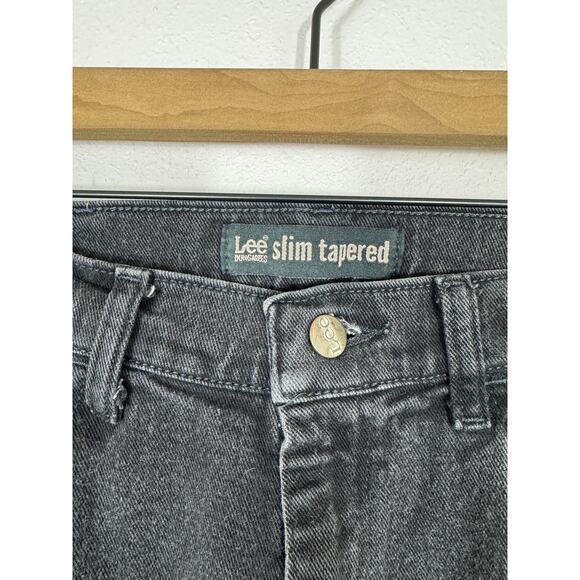 Lee Dungarees Slim Tapered Black Jeans Men’s 36x32 Vintage Y2K - Picture 3 of 8